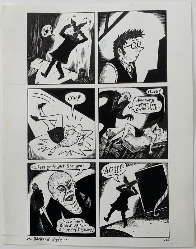 Richard Sala - Mad Night p211 - Planche originale