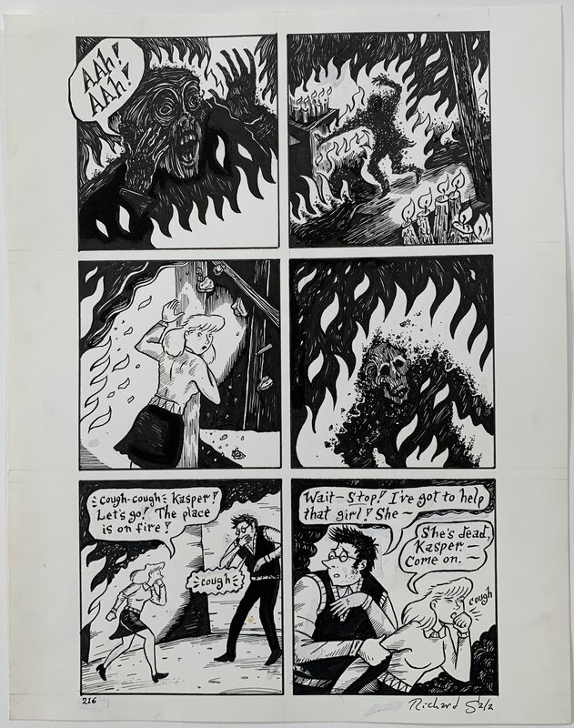 Richard Sala - Mad Night p216 - Planche originale