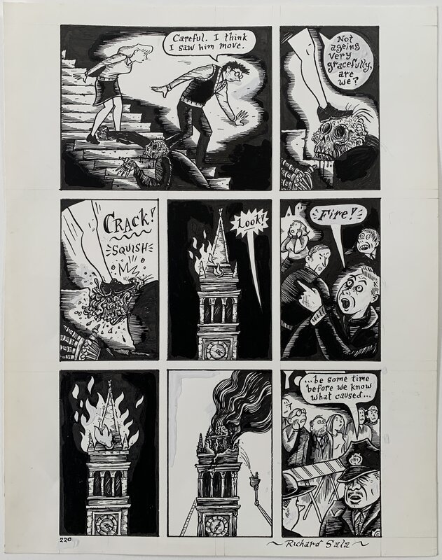 Richard Sala - Mad Night p220 - Planche originale