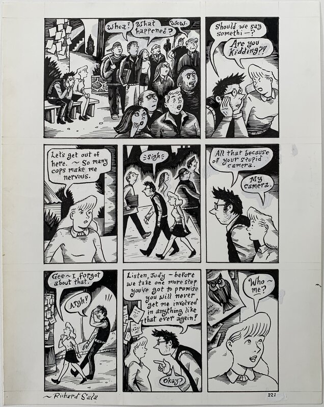 Richard Sala - Mad Night p221 - Planche originale