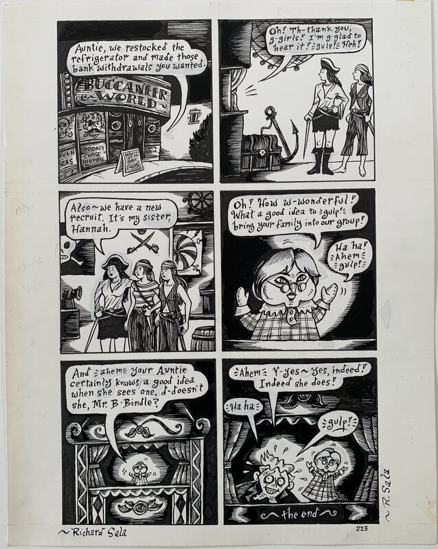 Richard Sala - Mad Night p223 - Planche originale