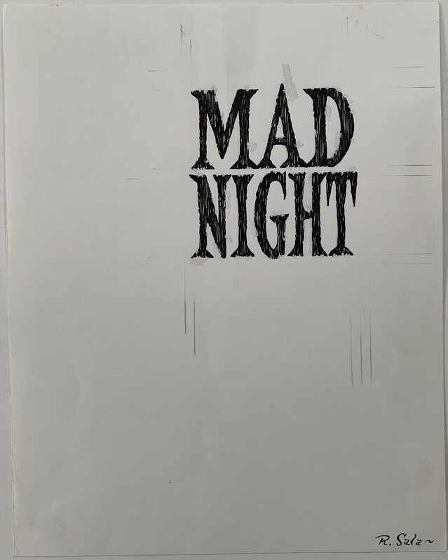 Richard Sala - Mad Night book title - Planche originale