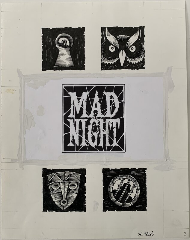 Richard Sala - Mad Night title page - Planche originale