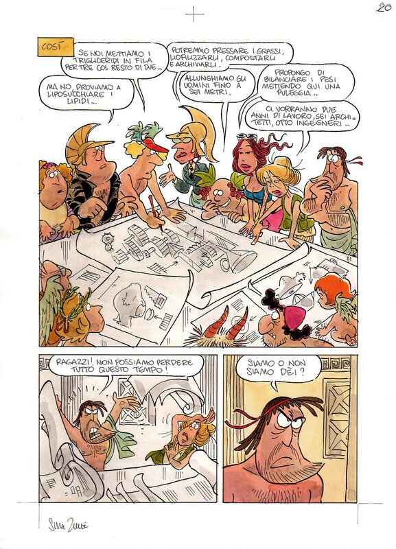 Olimpo S.p.A. by Silvia Ziche, Vincenzo Cerami - Comic Strip