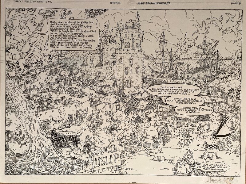 Groo: Hell on Earth par Sergio Aragonés - Planche originale