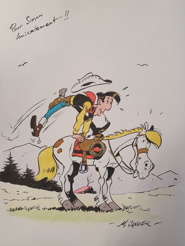 Dédicace - Lucky Luke - Janvier - Couleur - Sketch