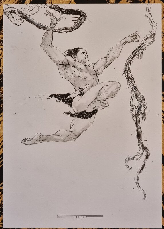 Stevan Subic, Tarzan, Seigneur de la Jungle Illustration - Illustration originale
