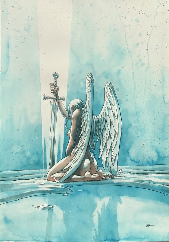 Ange by Olivier Boiscommun - Original Illustration