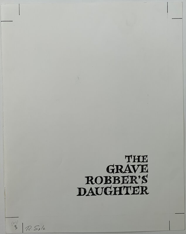 Richard Sala - The Grave Robber's Daughter - p03 - Title Page - Planche originale