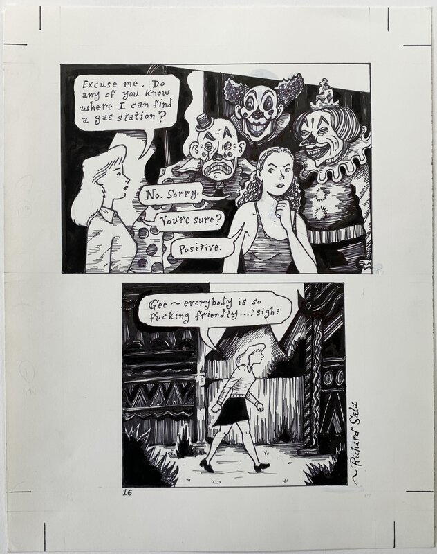 Richard Sala - The Grave Robber's Daughter - p16 - Planche originale