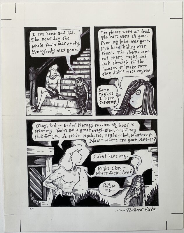Richard Sala - The Grave Robber's Daughter - p34 - Planche originale
