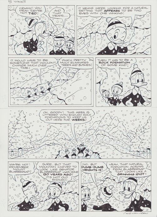 William van Horn | 2006 | Donald Duck Winks p. 5 - Comic Strip