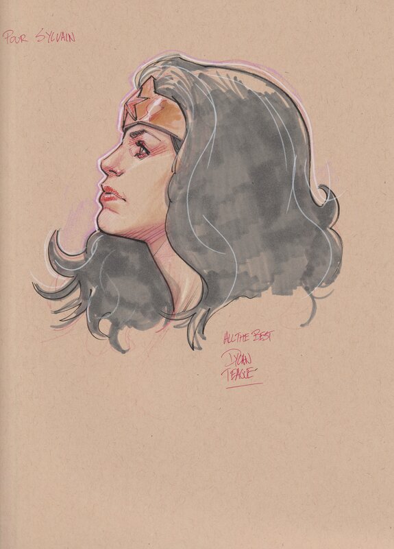 Wonder Woman par Dylan Teague - Dédicace