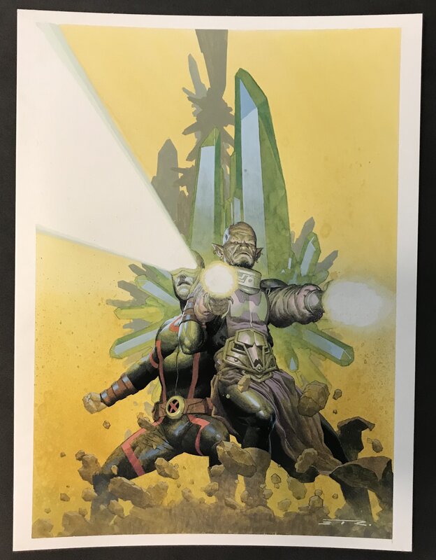 Esad Ribic, A.X.E.: Death to the Mutants, cover #2 - Original Cover