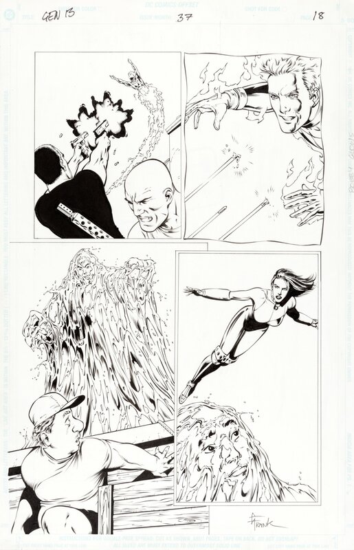 Gen 13 #37 p18 par Gary Frank, Cam Smith - Planche originale