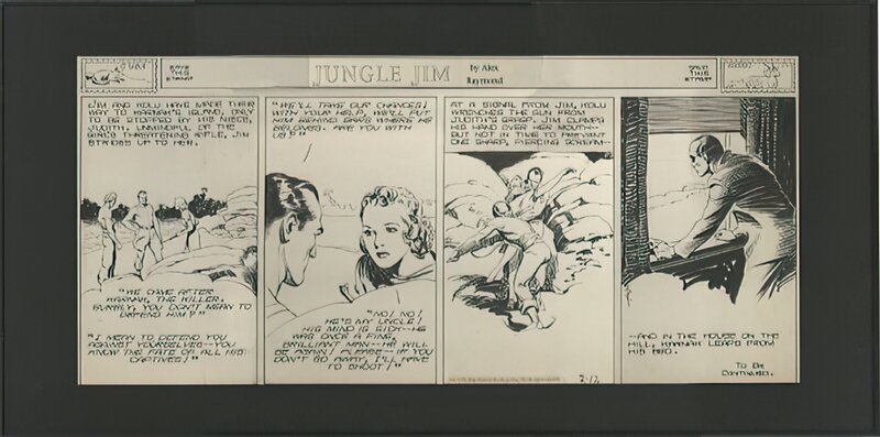 Alex Raymond, Jungeljim 12 février 1939 - Comic Strip
