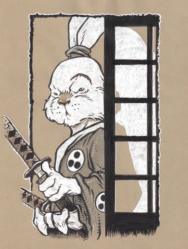 Petersen David - Usagi Yojimbo Albedo 2 cover hommage - Œuvre originale