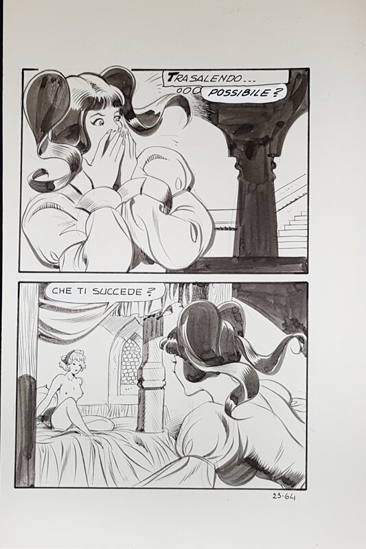 Biancaneve #23 p64 par Leone Frollo - Planche originale