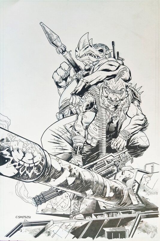 Cory Smith, Tmnt - Bebop & Rocksteady Hit the Road #1 Cover - Original Cover
