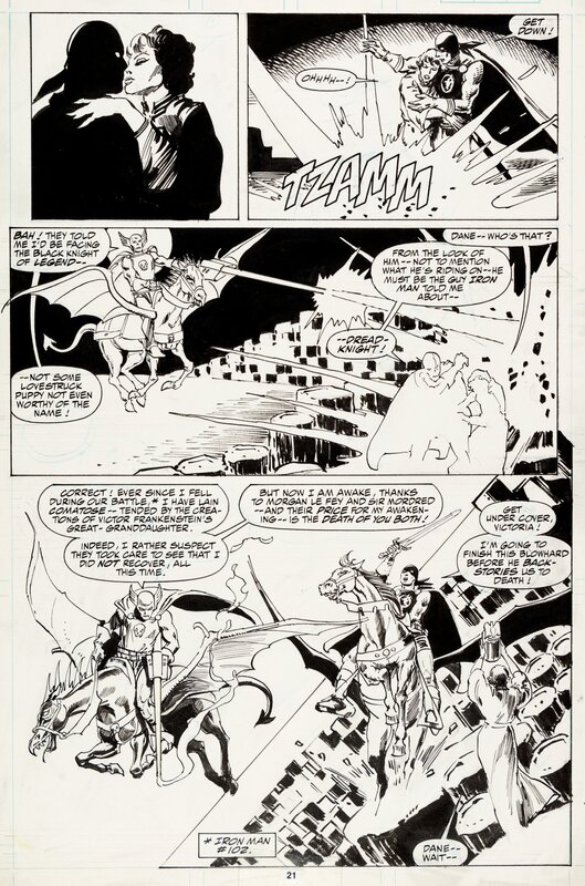 Tony DeZuniga, Black Knight - #2 p.9 - Planche originale