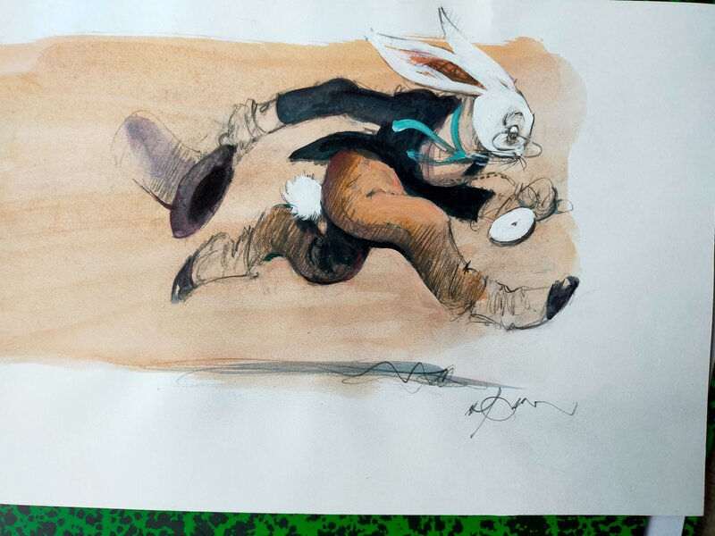 René Follet, Alice au pays des merveilles - Original Illustration