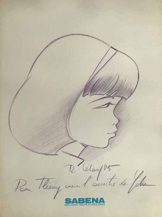 Yoko tsuno by Roger Leloup - Sketch