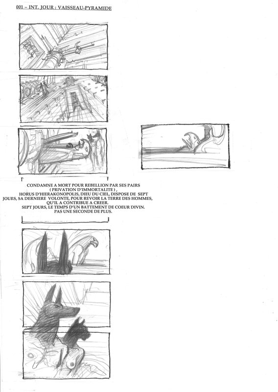 Enki Bilal, Storyboard - Ad-Vitam - Comic Strip