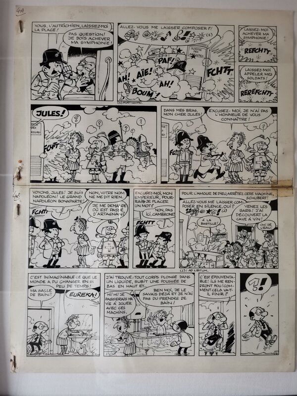 Francis, Planche 4 de  l invention de monsieur Bulle - Comic Strip