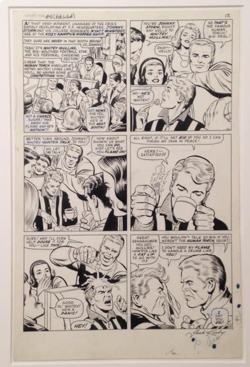 Jack Kirby, Joe Sinnott, Fantastic Four 51 This Man This Monster - Planche originale