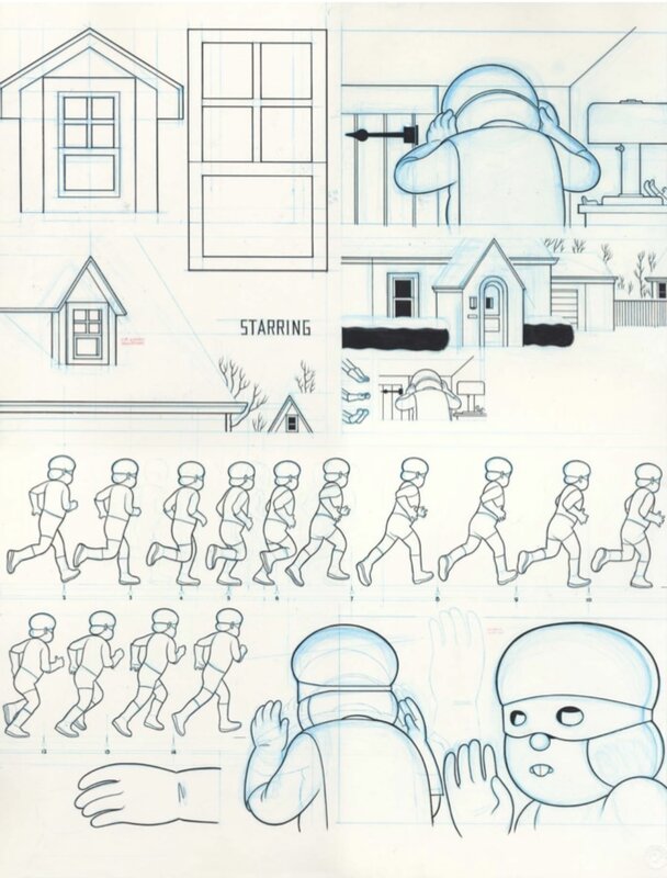 Ear Man par Chris Ware - Planche originale