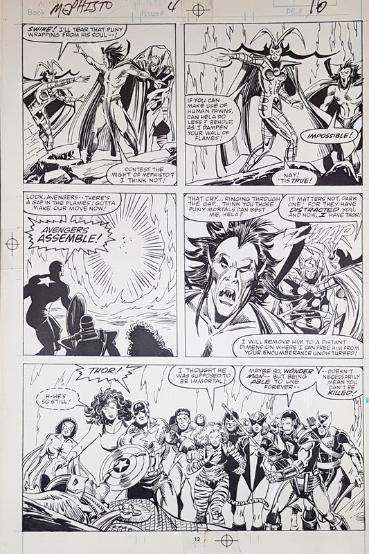 Mephisto Vs #4 p10 par John Buscema, Bob Wiacek - Planche originale