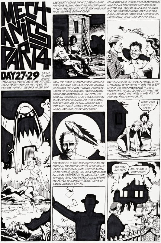 Jaime Hernandez, Love and Rockets #2, pg. 21 - Planche originale