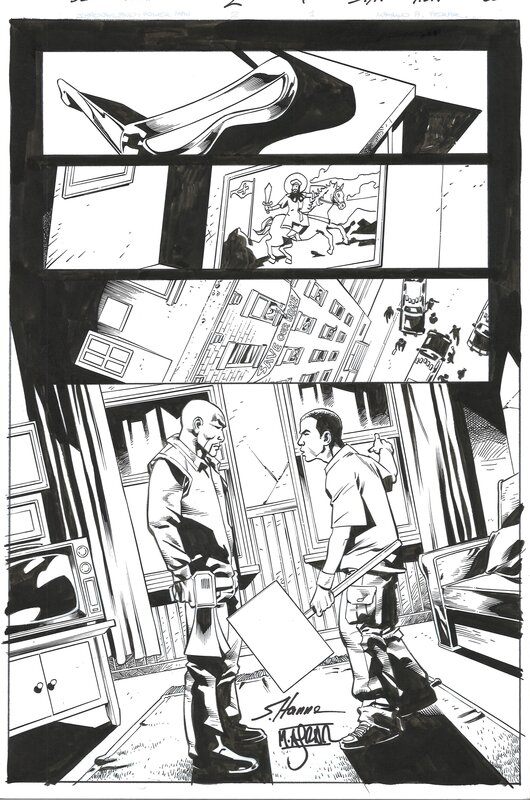 Scott Hanna, Shadowland: Power Man 2 page 1 - Comic Strip