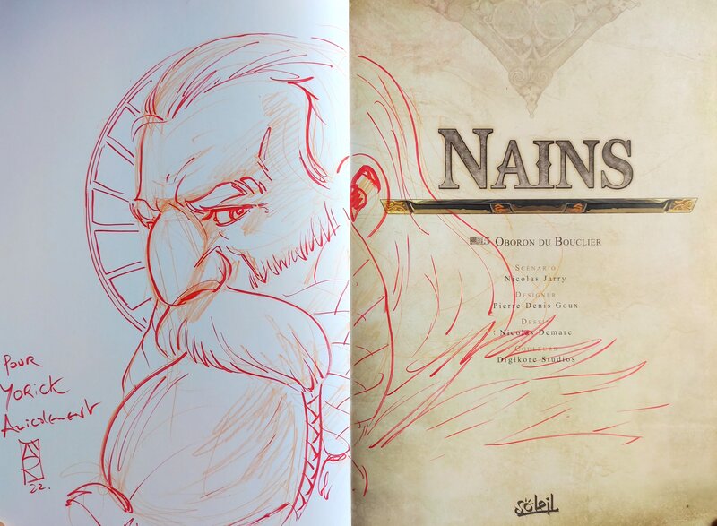 Nicolas Demare, Nains T.15 Oboron du bouclier - Dédicace