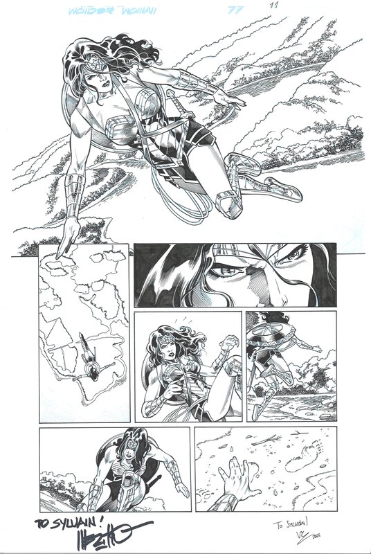 Vicente Cifuentes, Wonder woman 77 page 11 - Planche originale