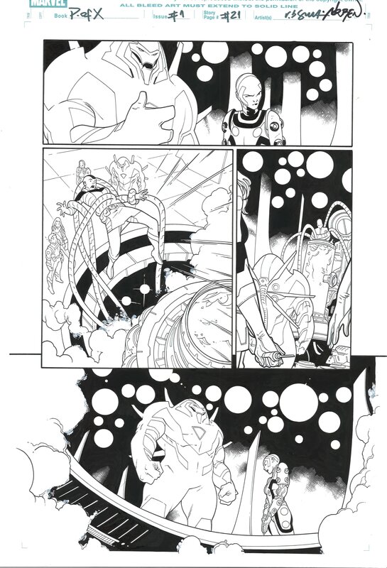 R.B Silva, Rubens Bernardino Da Silva, Jonathan Hickman, Power of X 1 page 21 - Planche originale