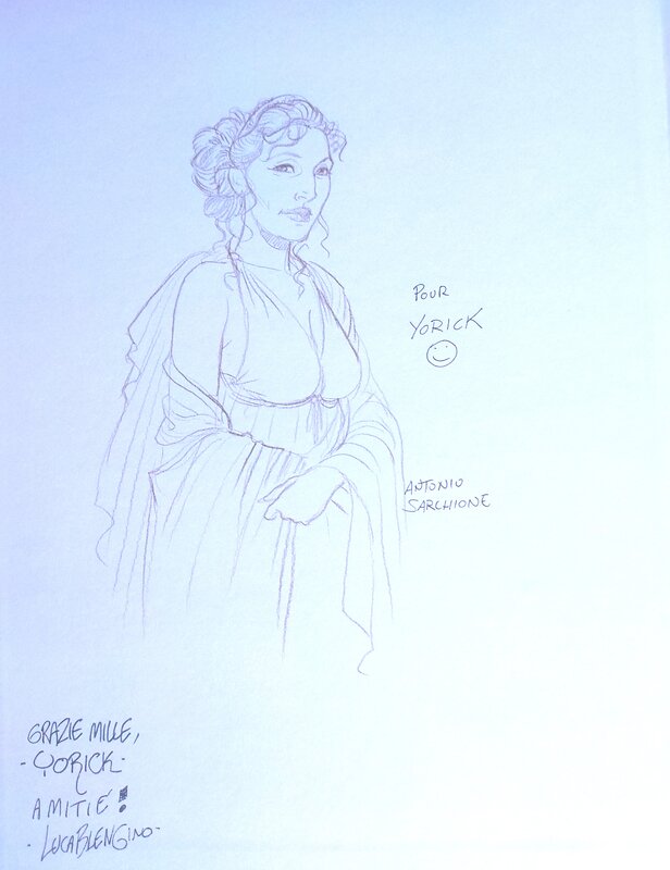Antonio Sarchione, Luca Blengino, Les trois Julia T.2 La princesse du soleil invincible - Dédicace