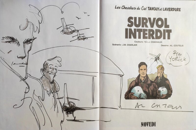 Al Coutelis, Tanguy et Laverdure T.25 Survol interdit - Dédicace