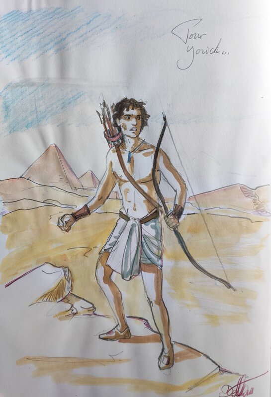 Isabelle Dethan, Sur les terres d'Horus T.5 Kheti ou l'amour de Ninmah - Sketch