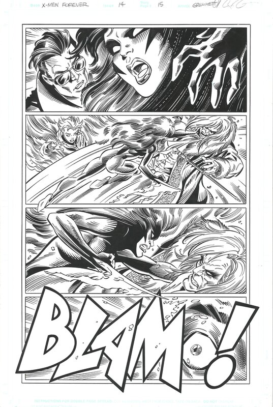 Tom Grummett, Cory Hamscher, Chris Claremont, X-Men Forever season 1 #14 page 15 - Comic Strip