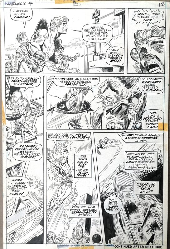 Warlock 4 page 12 by Gil Kane - Comic Strip