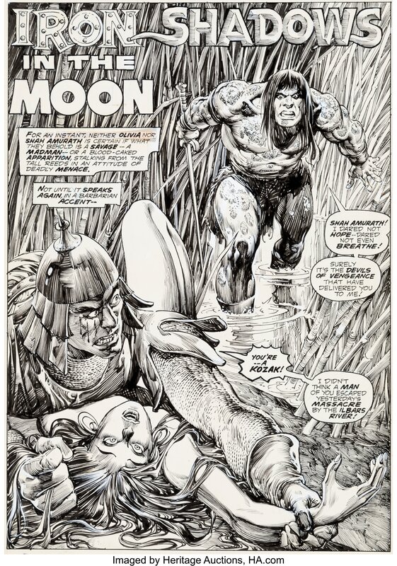 John Buscema, Alfredo Alcalá, Roy Thomas, Robert E. Howard, Savage SWORD OF CONAN - Comic Strip