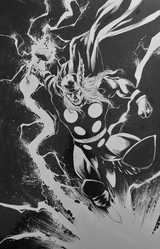 Thor par Jim Jimenez - Illustration originale