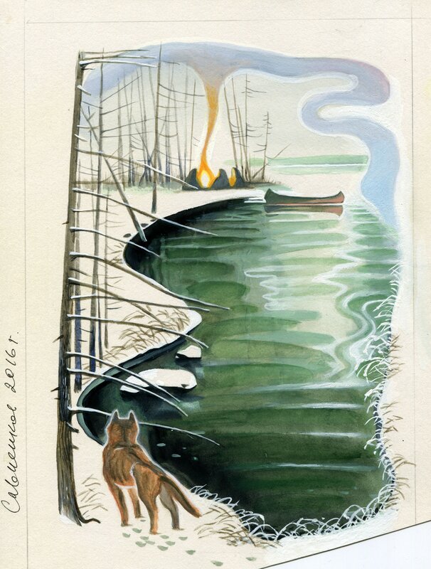 Ilya Savchenkov, White Fang Illustration - Original Illustration