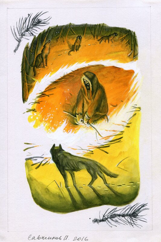 Ilya Savchenkov, White Fang Illustration - Original Illustration