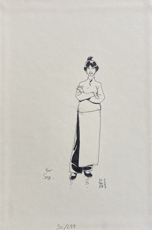 Patrick Jusseaume, Dedicace sur Portfolio Rencontres T4 - Sketch