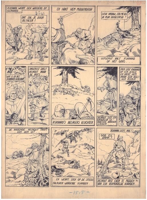 Jacques Laudy, La Légende des Quatre Fils Aymond - Comic Strip