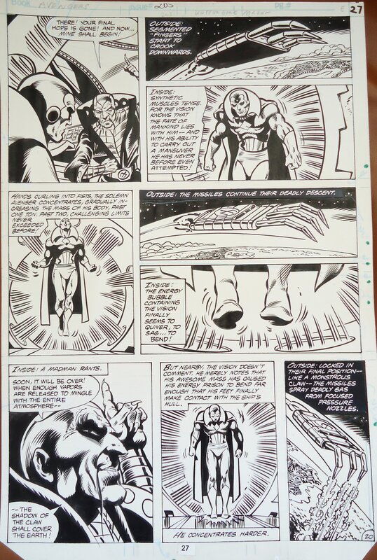 Avengers 205 Vision par Alan Kupperberg, Dan Green - Planche originale