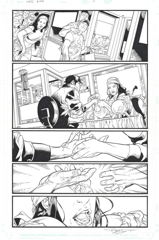 Rafa Sandoval, Roger Bonet, greg Pak, Fred Van lente, Incredible Hercules #117 page 1 - Planche originale