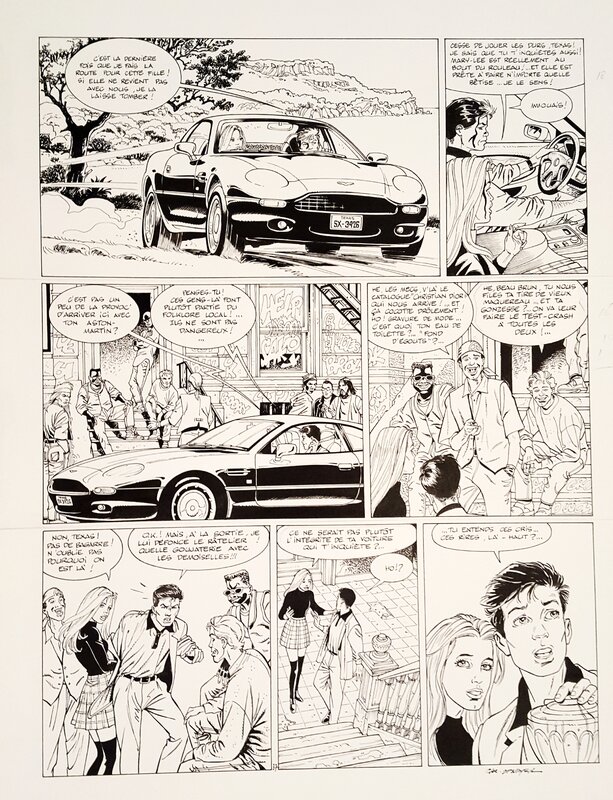 Christian Denayer, Aston Martin DB7 dans Generation college T2 - Comic Strip